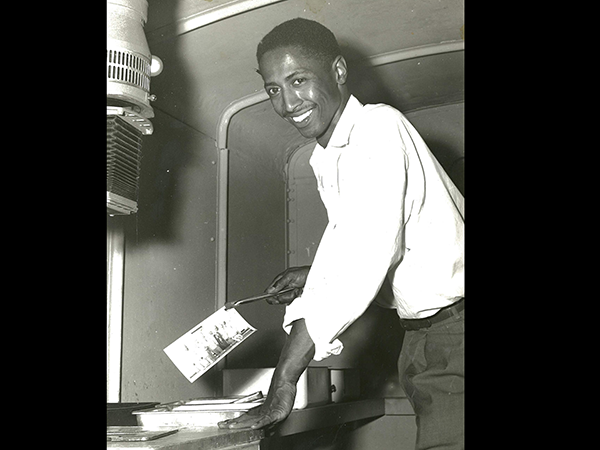 Cliff Hall in his custom photography van